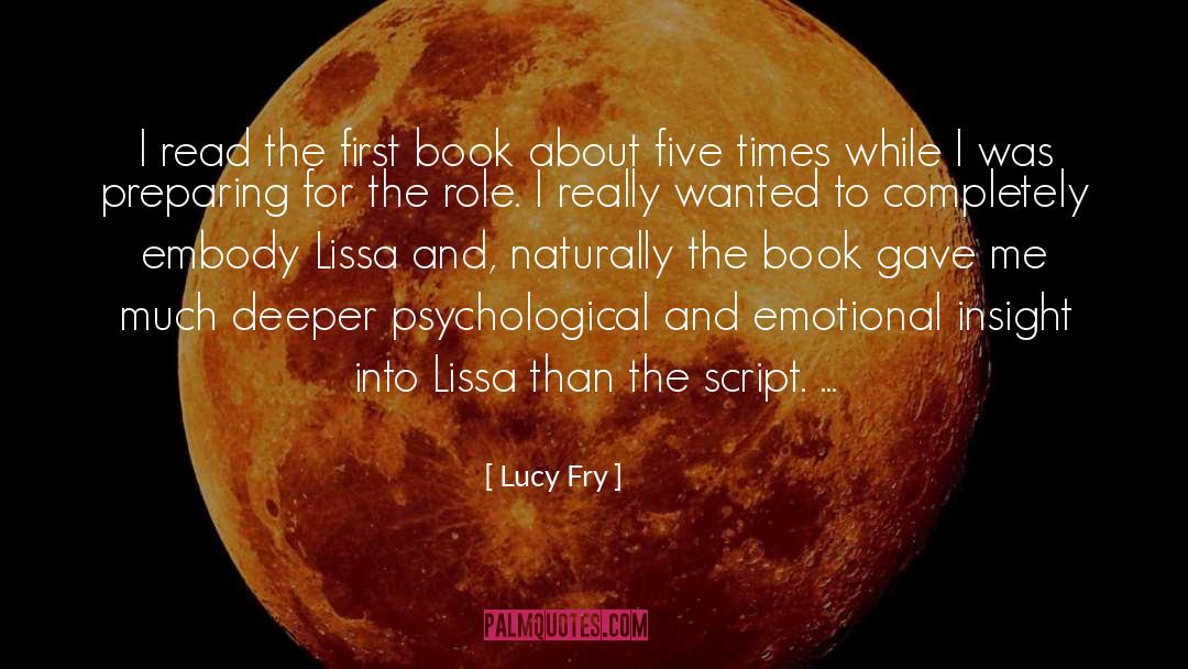 Lissa quotes by Lucy Fry