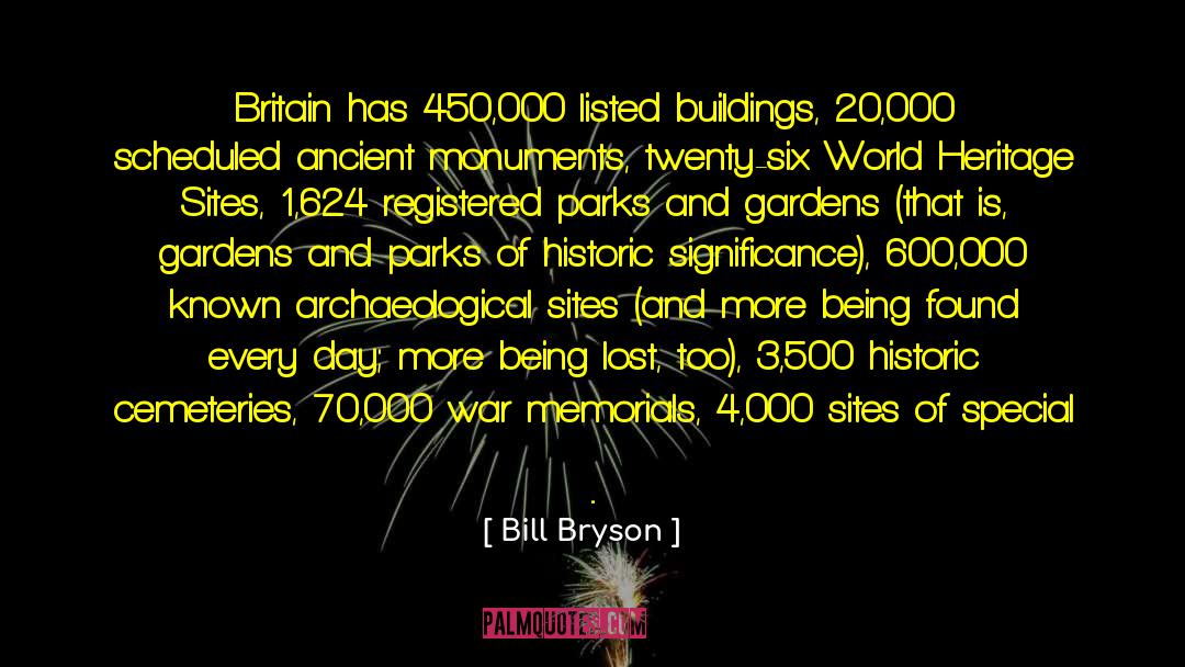 Listed Buildings quotes by Bill Bryson