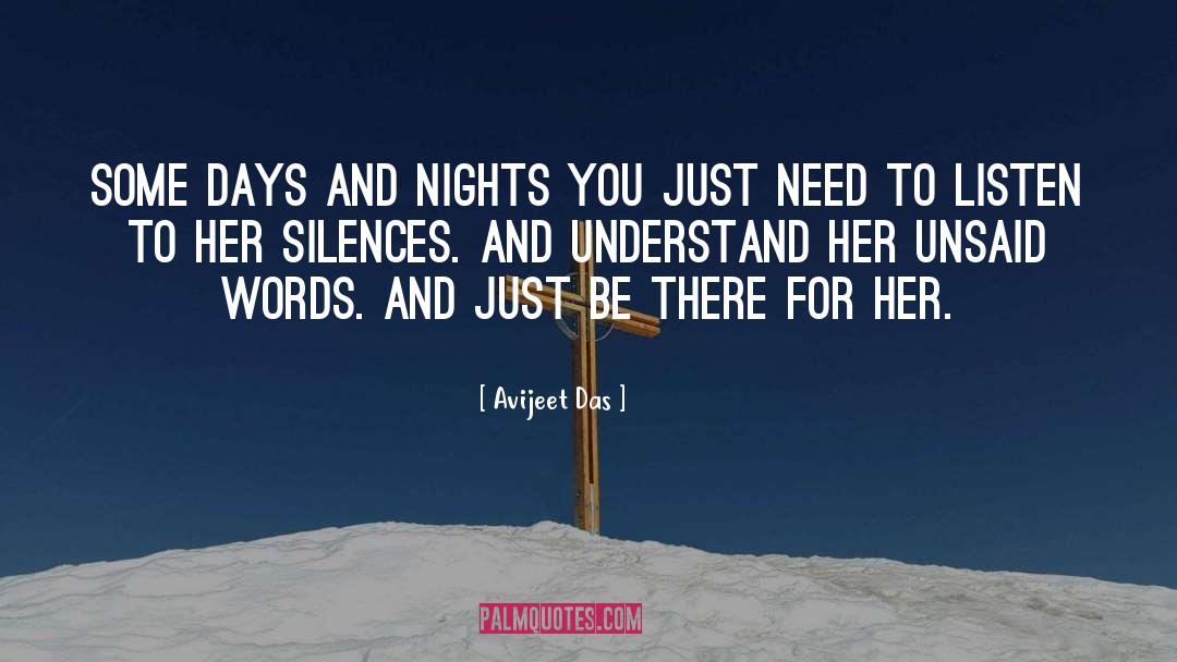Listen To Silences quotes by Avijeet Das
