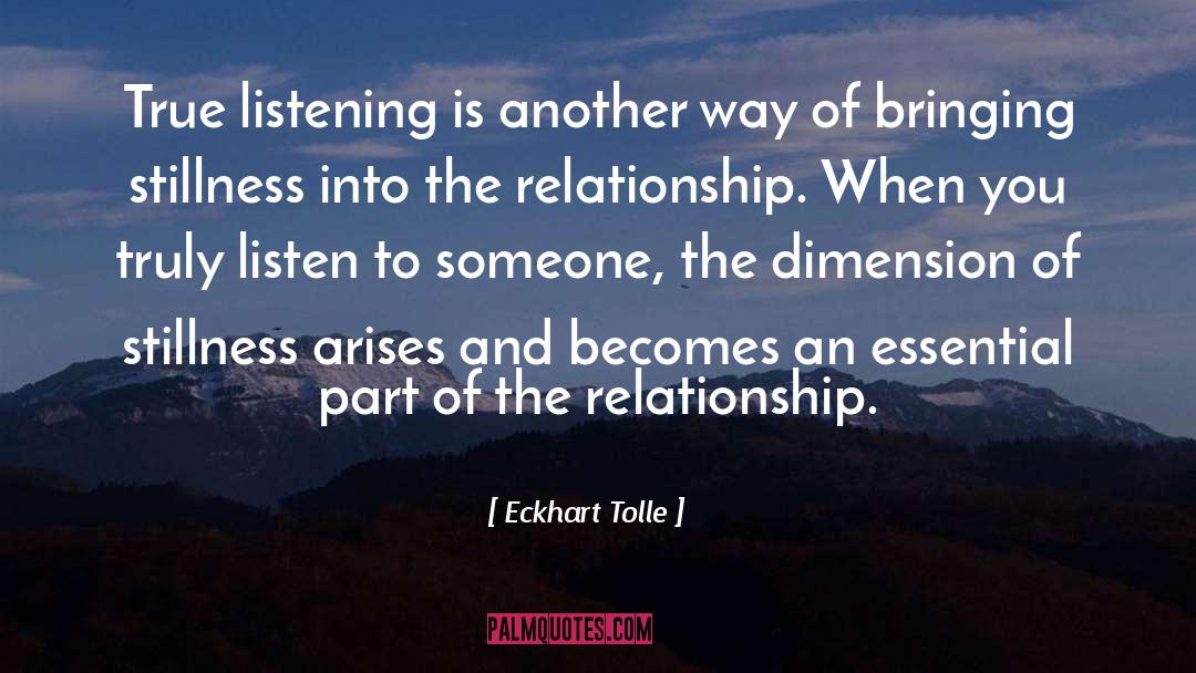 Listen To Silences quotes by Eckhart Tolle