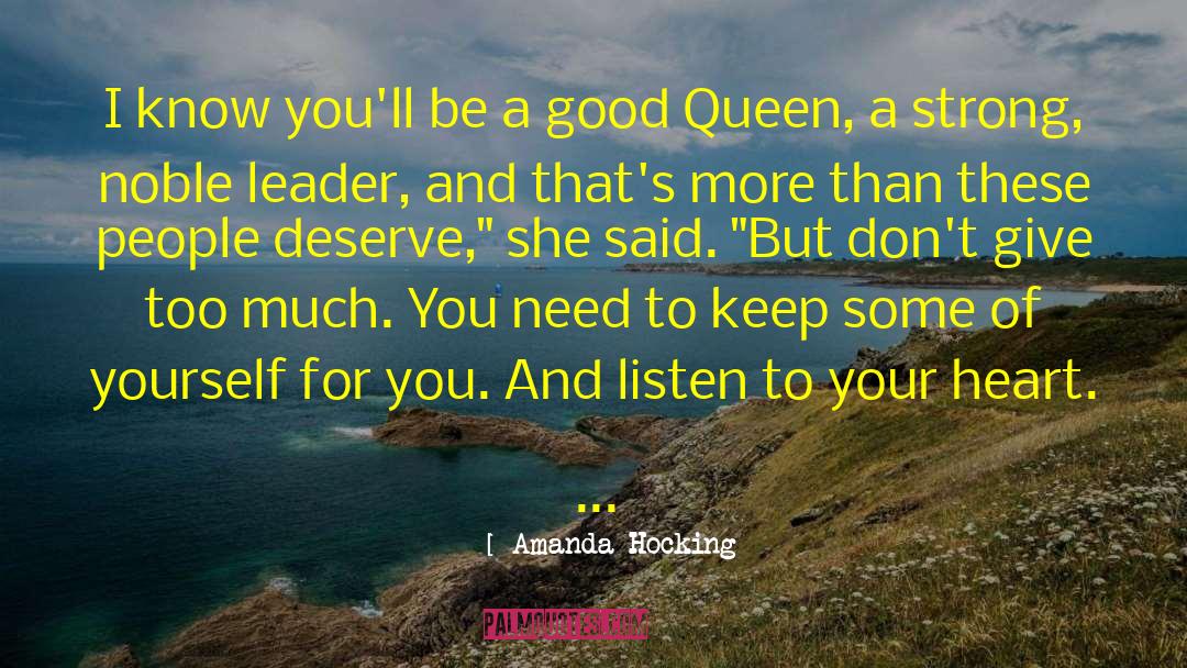 Listen To Your Heart quotes by Amanda Hocking