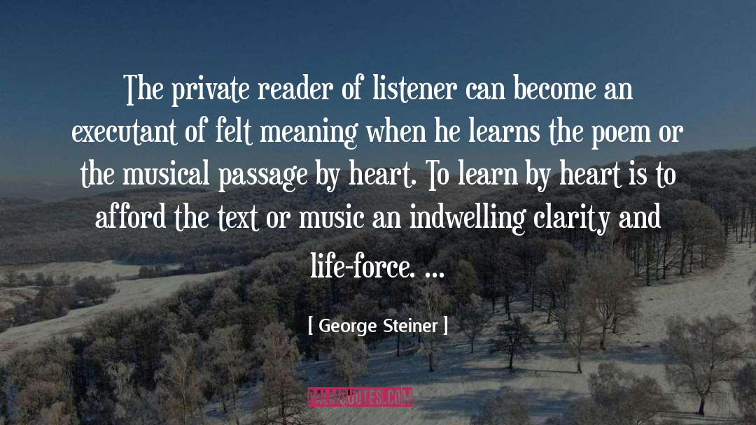 Listener quotes by George Steiner