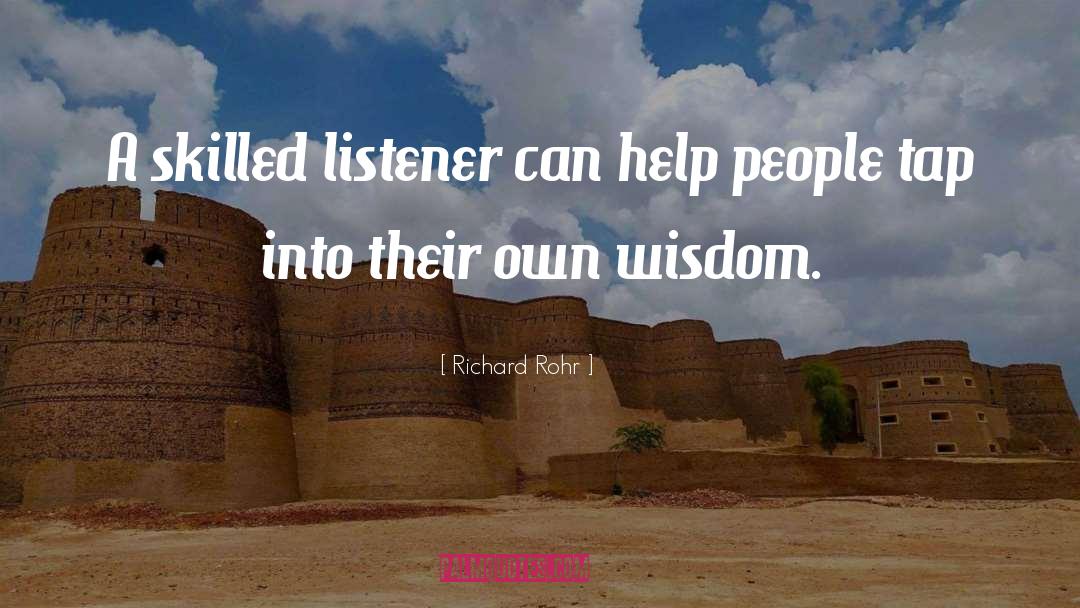 Listener quotes by Richard Rohr