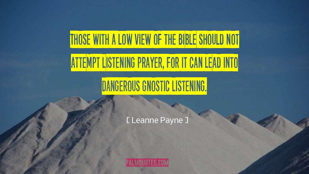 Listening Prayer quotes by Leanne Payne