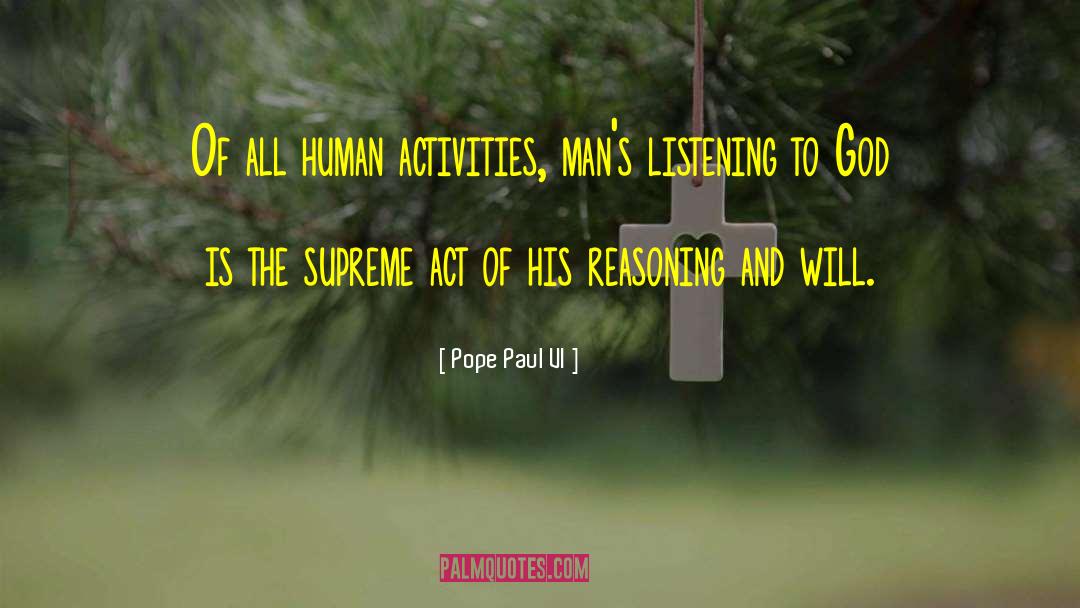 Listening To God quotes by Pope Paul VI