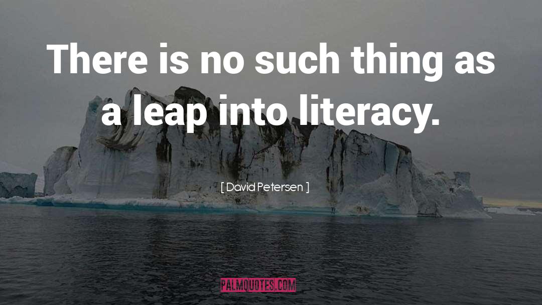 Literacy quotes by David Petersen