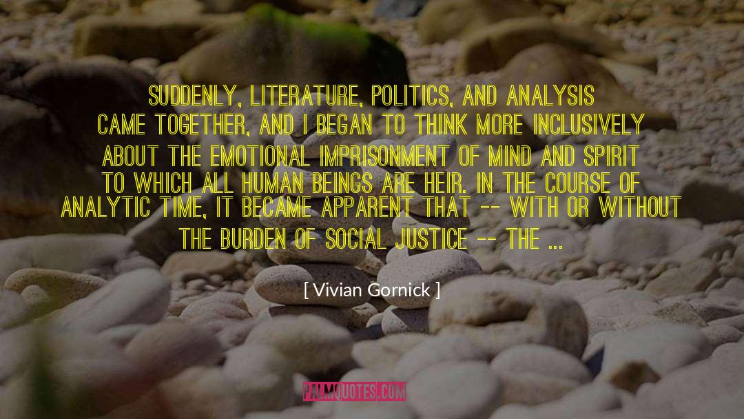 Literary Analysis quotes by Vivian Gornick