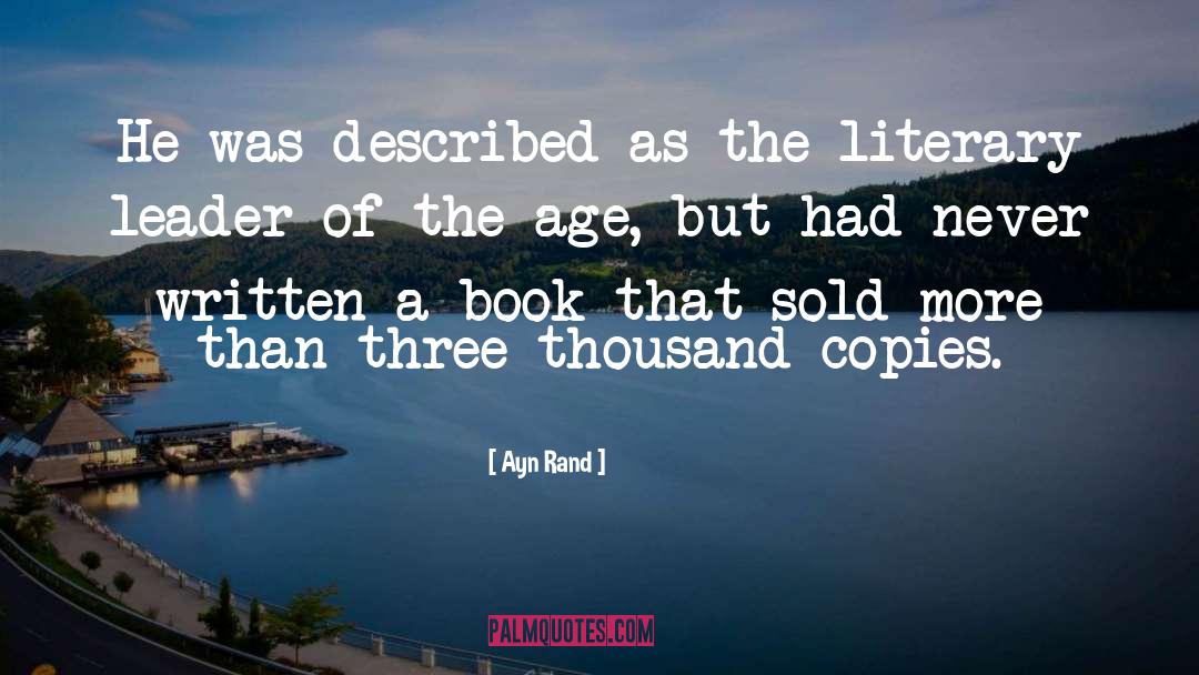 Literary Book quotes by Ayn Rand