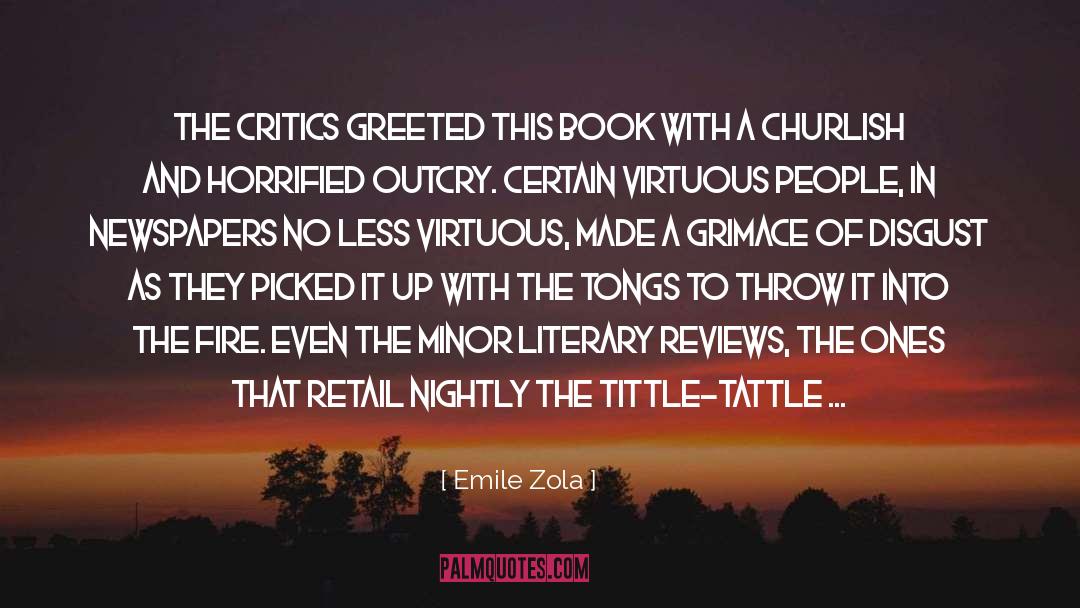 Literary Book quotes by Emile Zola