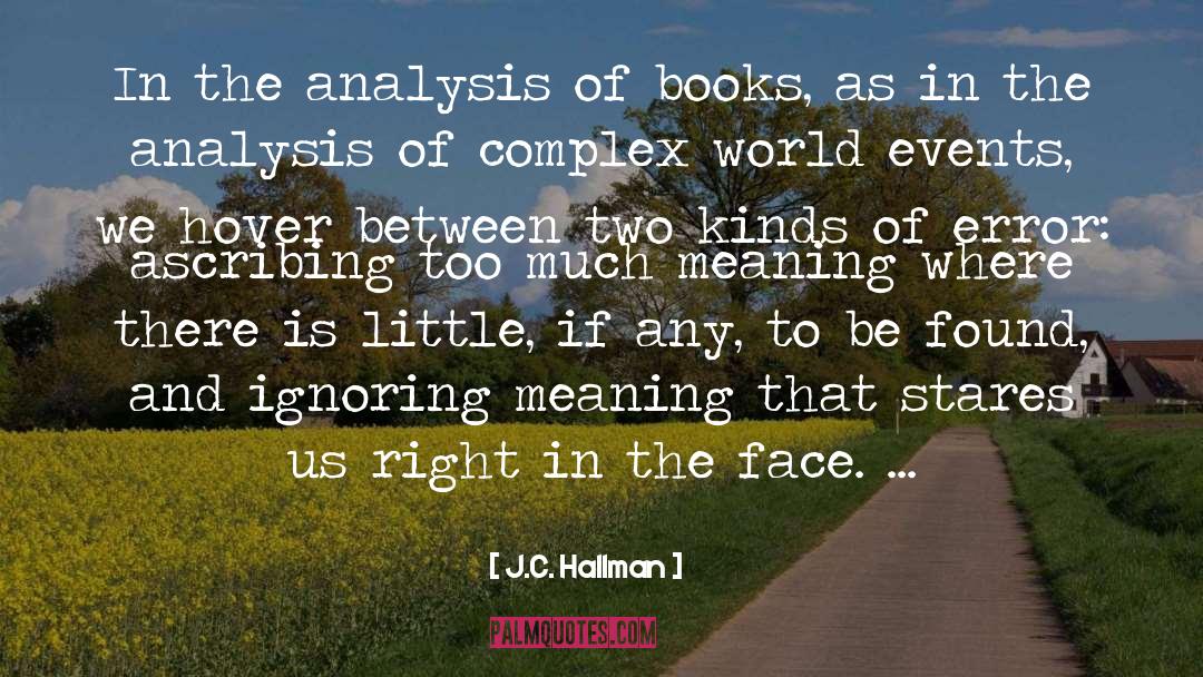 Literary Criticism quotes by J.C. Hallman