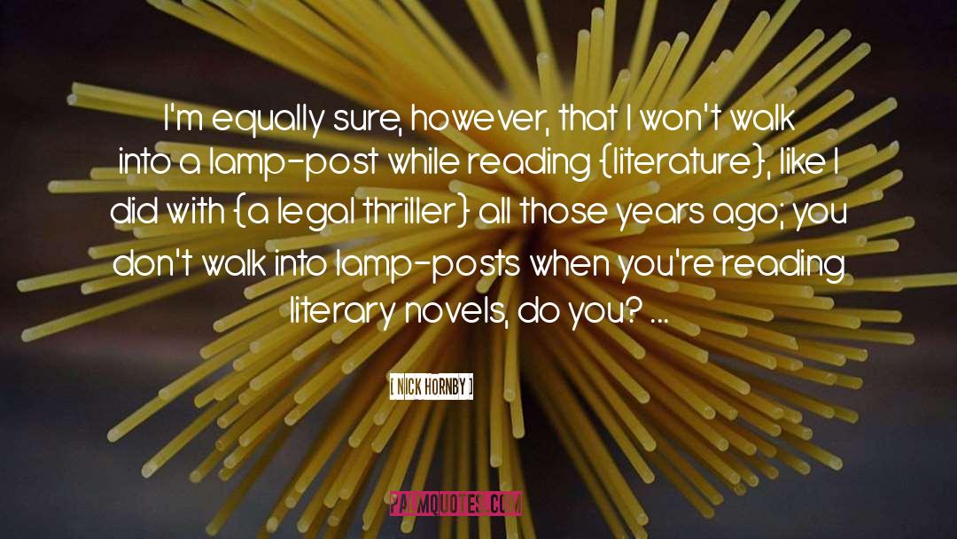 Literary Critics quotes by Nick Hornby