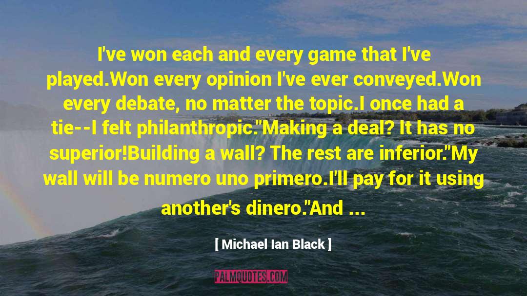 Literary Game quotes by Michael Ian Black