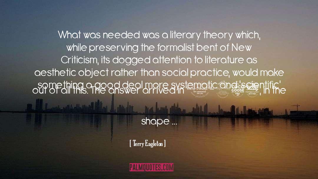 Literary Genres quotes by Terry Eagleton