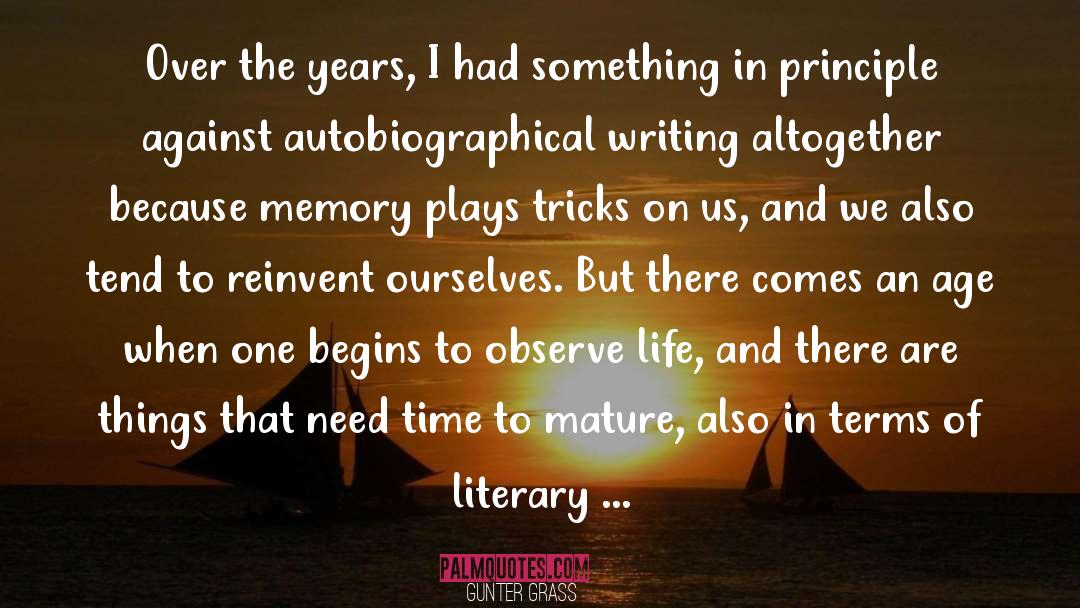 Literary Tropes quotes by Gunter Grass