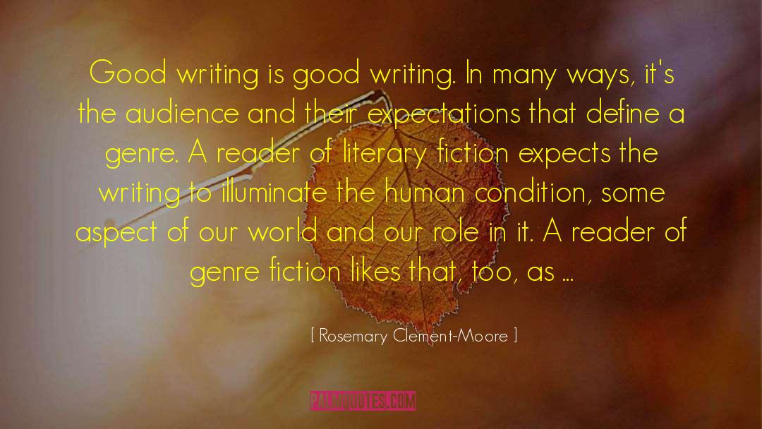 Literary Vs Genre Fiction quotes by Rosemary Clement-Moore