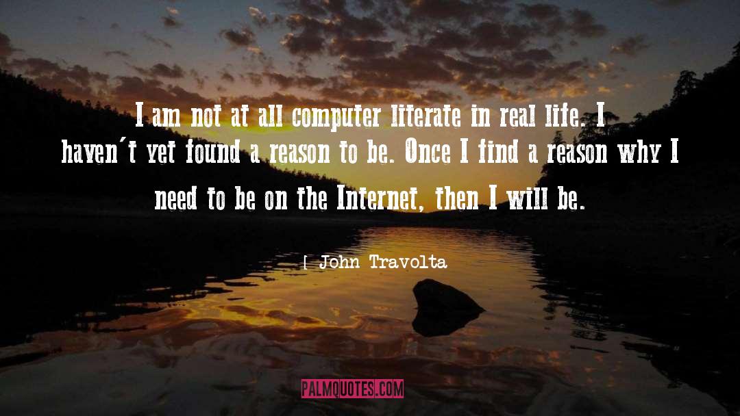 Literate quotes by John Travolta