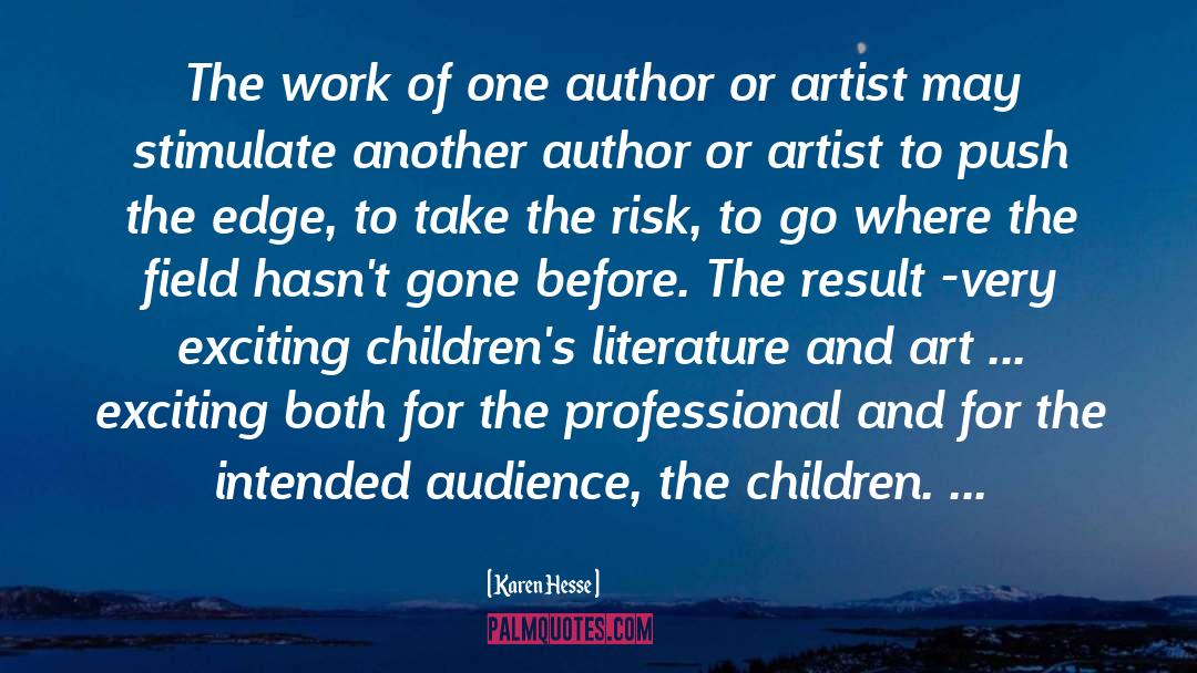 Literature And Art quotes by Karen Hesse