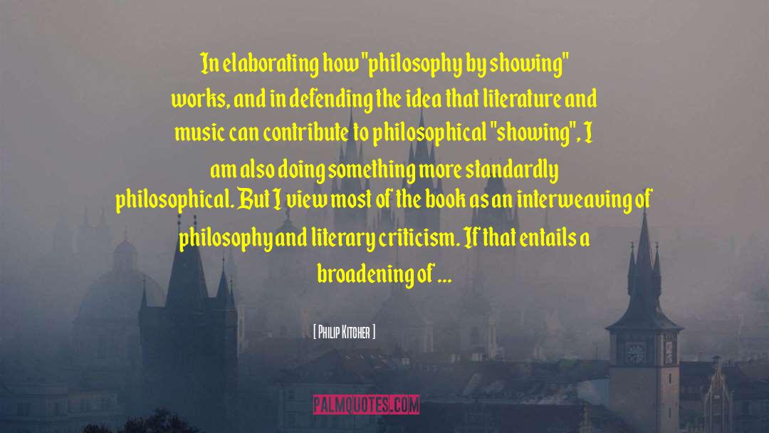 Literature And Music quotes by Philip Kitcher