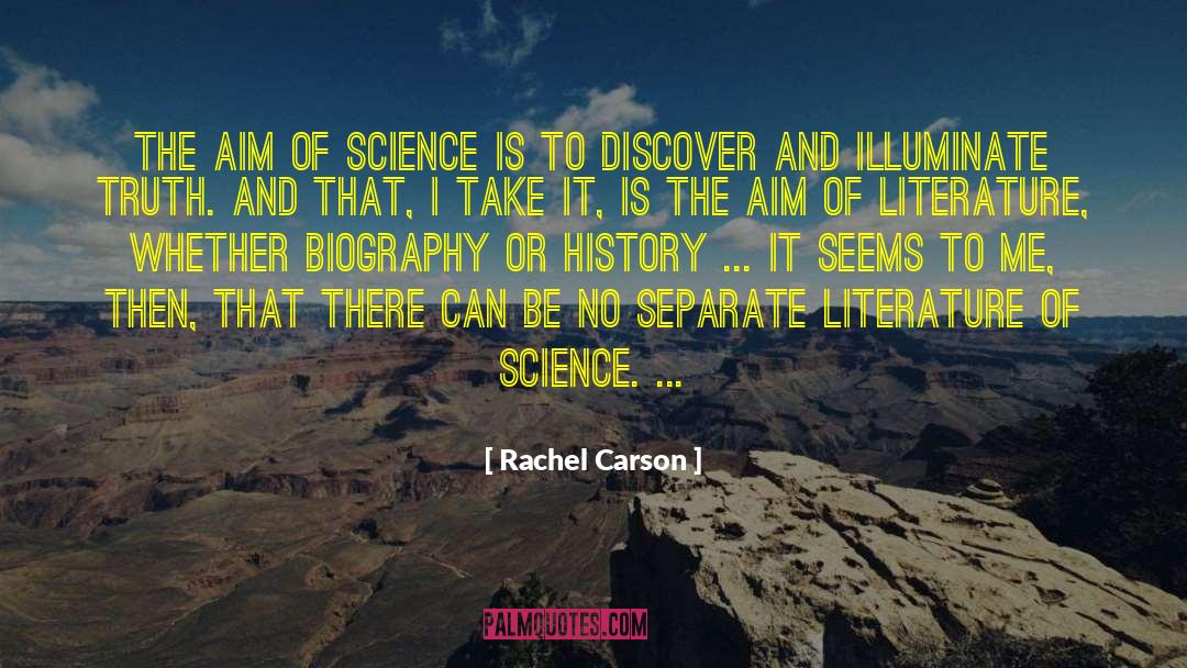 Literature Of Science quotes by Rachel Carson
