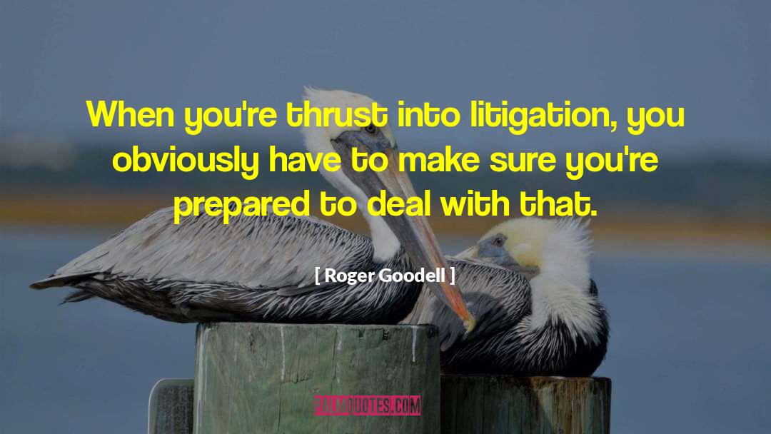 Litigation quotes by Roger Goodell