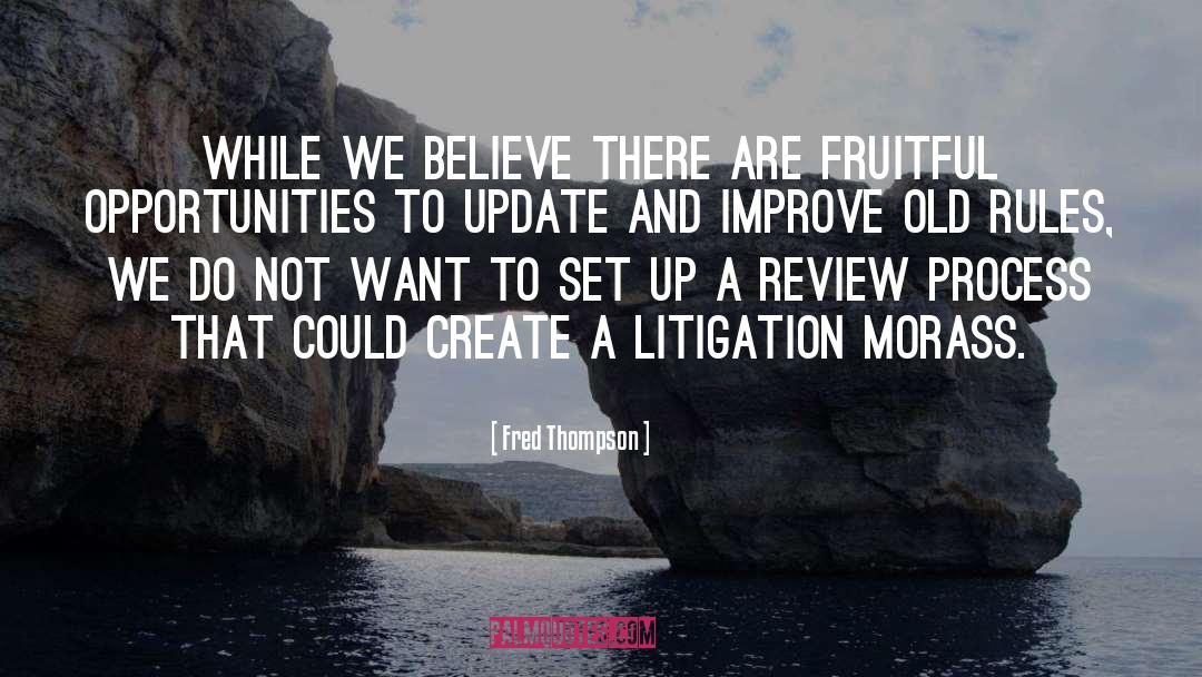 Litigation quotes by Fred Thompson