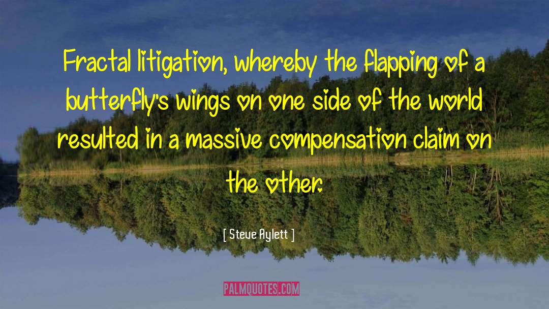 Litigation quotes by Steve Aylett