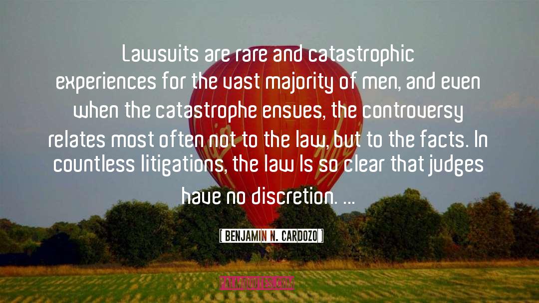 Litigations Mediationm quotes by Benjamin N. Cardozo
