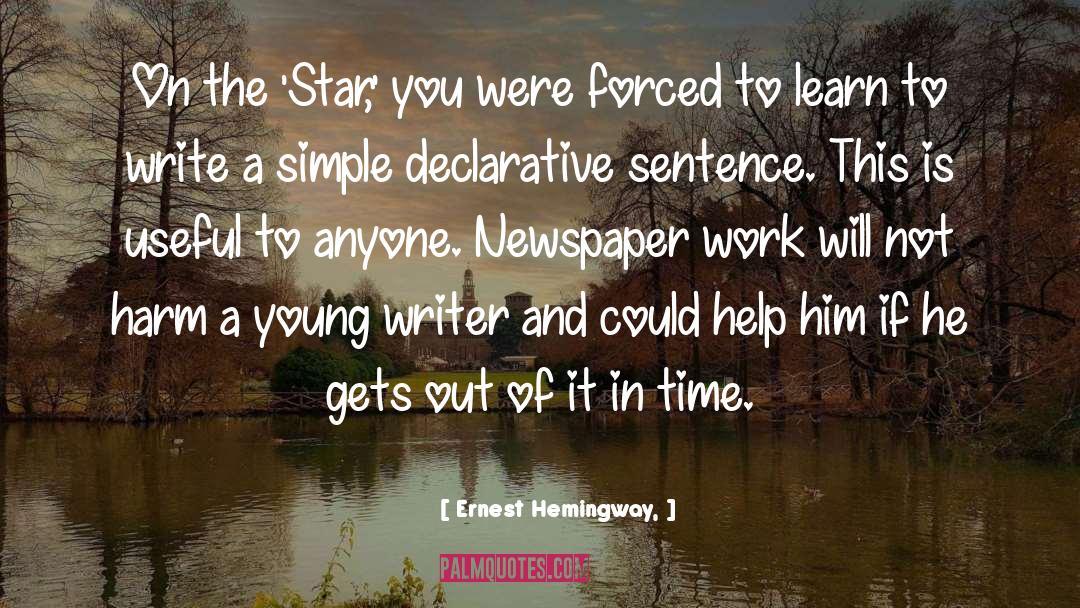Littered In A Sentence quotes by Ernest Hemingway,