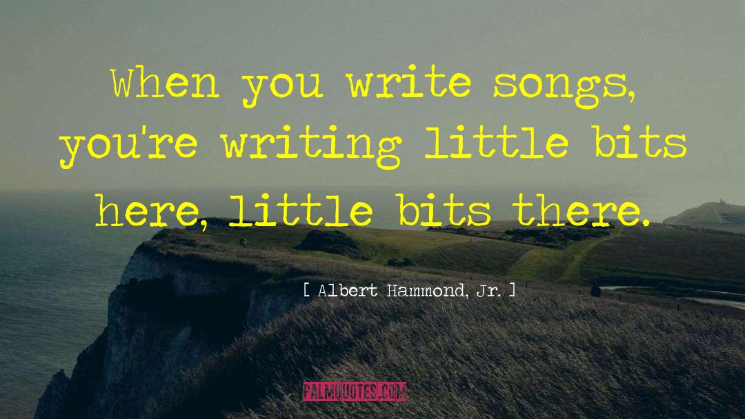 Little Bits quotes by Albert Hammond, Jr.