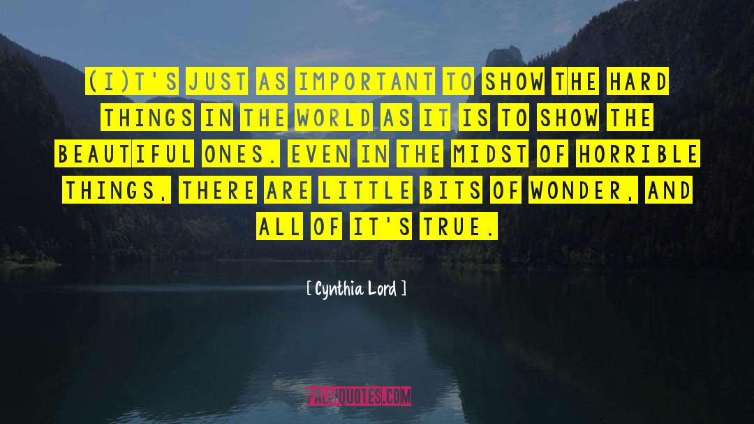 Little Bits quotes by Cynthia Lord