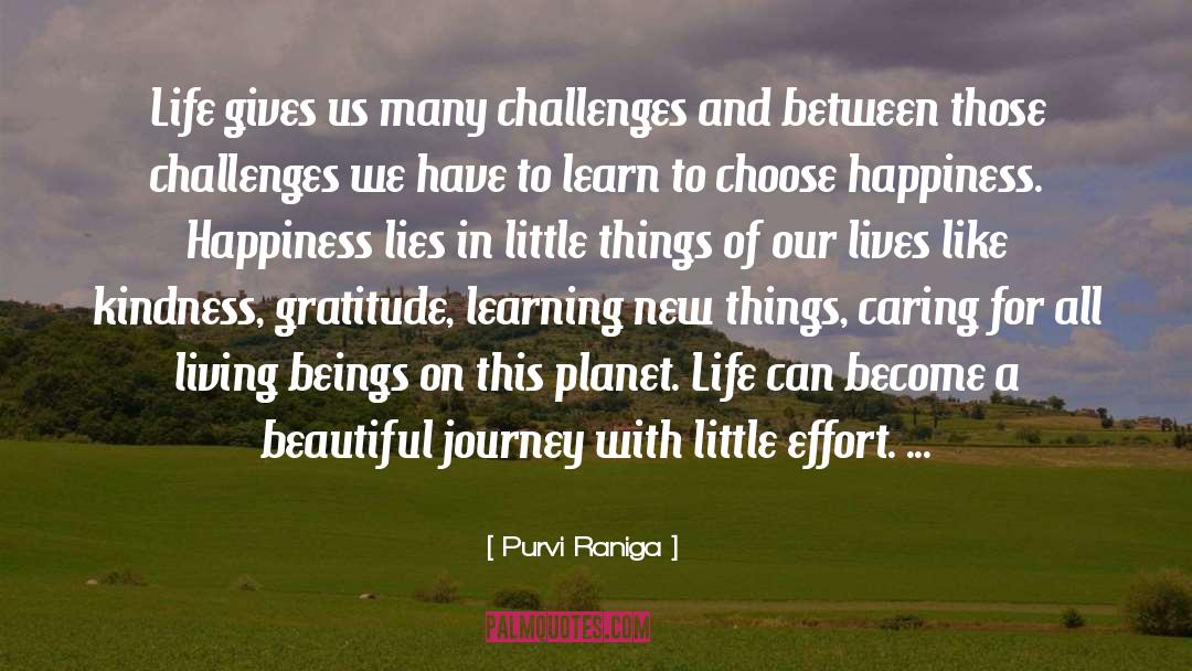Little Effort quotes by Purvi Raniga