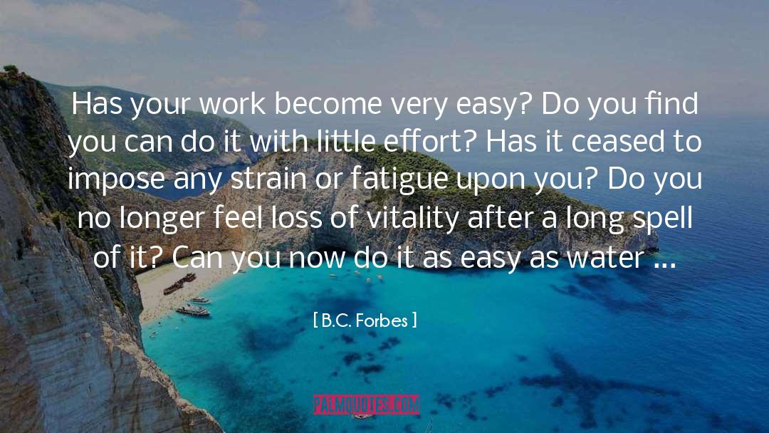 Little Effort quotes by B.C. Forbes