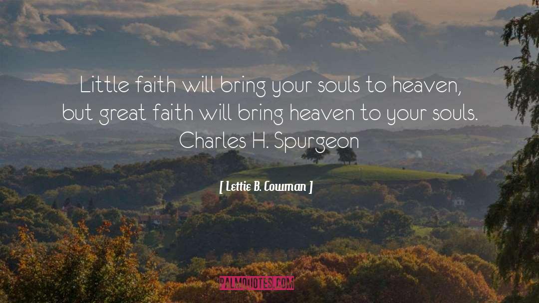Little Faith quotes by Lettie B. Cowman