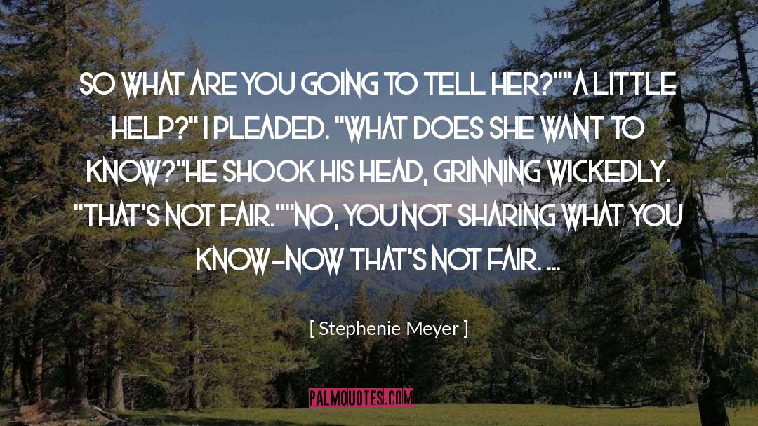 Little Help quotes by Stephenie Meyer