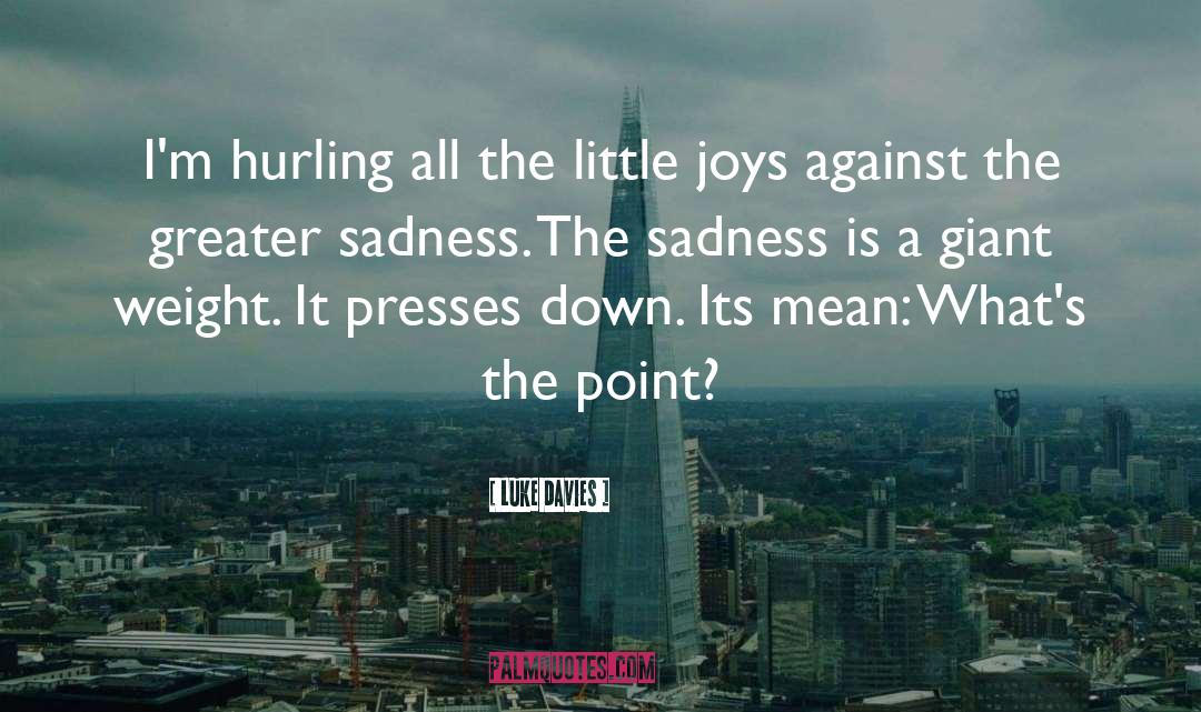 Little Joys quotes by Luke Davies
