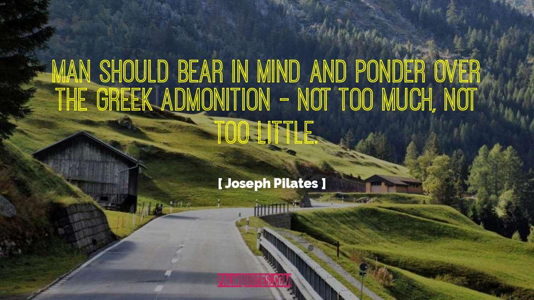 Little Men quotes by Joseph Pilates