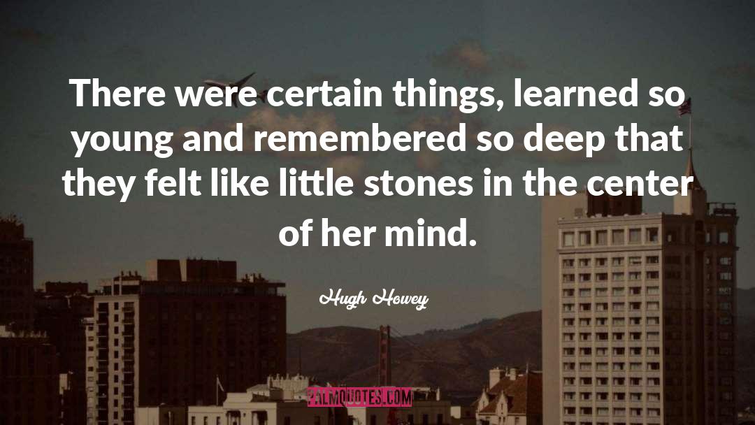 Little Stones quotes by Hugh Howey
