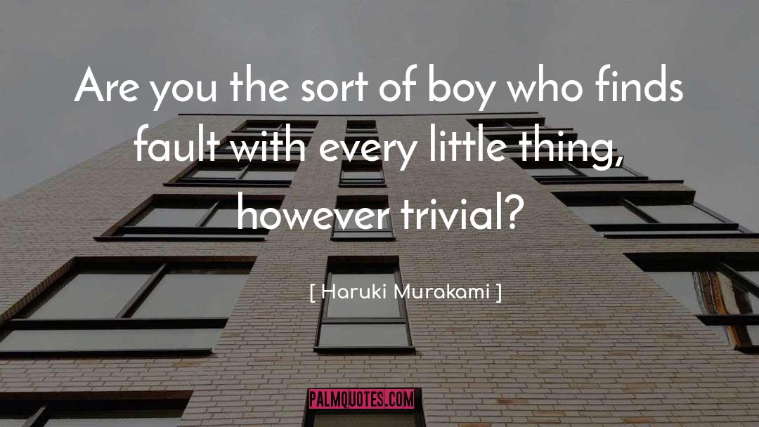 Little Thing quotes by Haruki Murakami