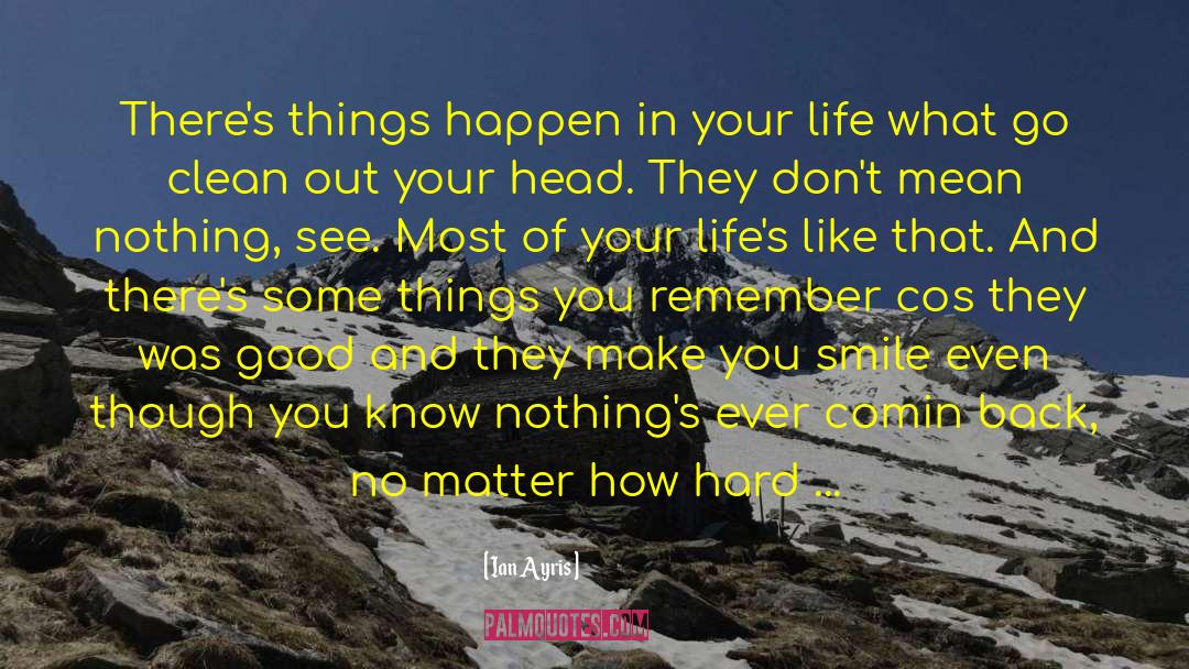Little Things In Life That Matter quotes by Ian Ayris