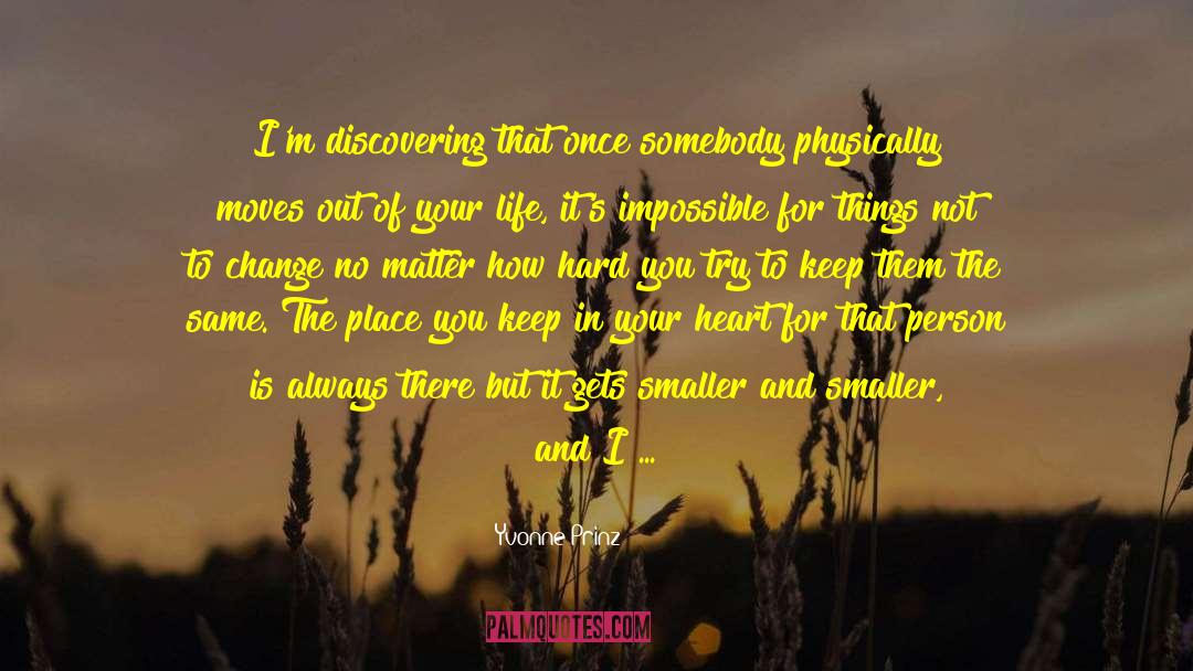 Little Things That Matter quotes by Yvonne Prinz