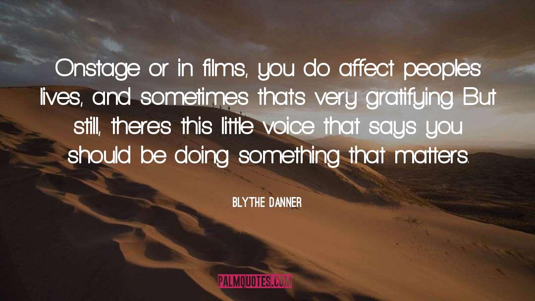 Little Voice quotes by Blythe Danner