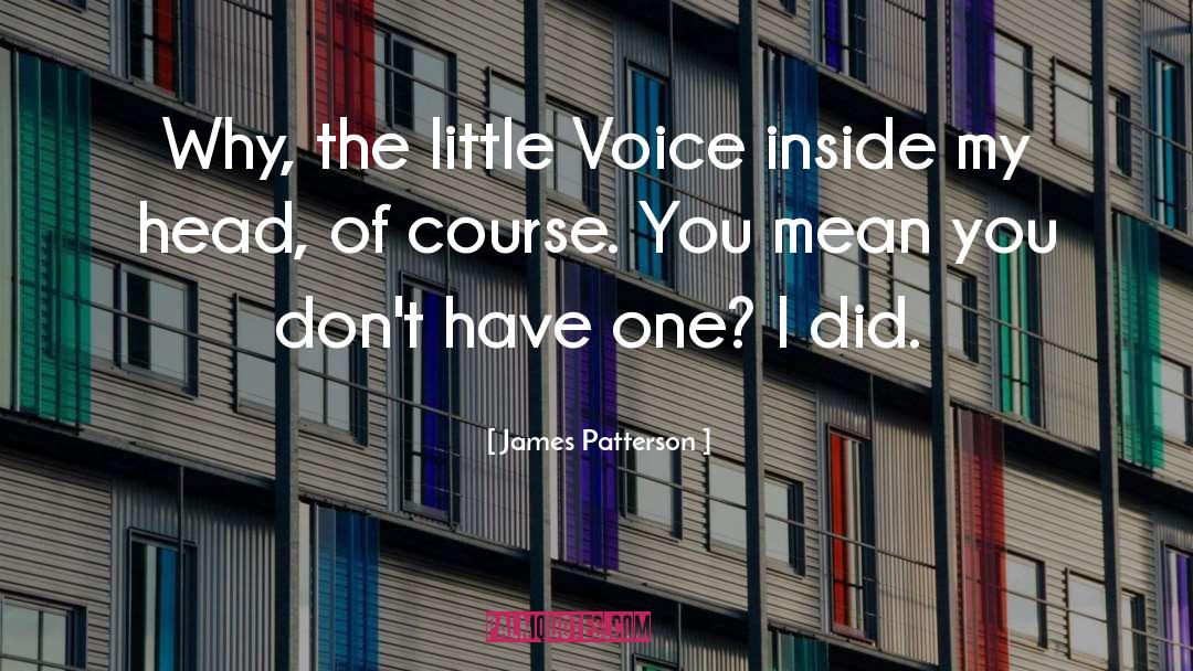 Little Voice quotes by James Patterson