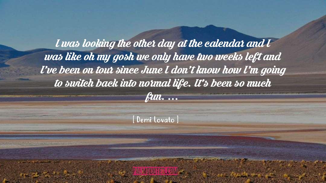 Liturgical Calendar quotes by Demi Lovato