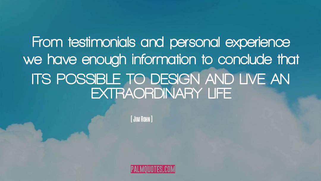 Live An Extraordinary Life quotes by Jim Rohn