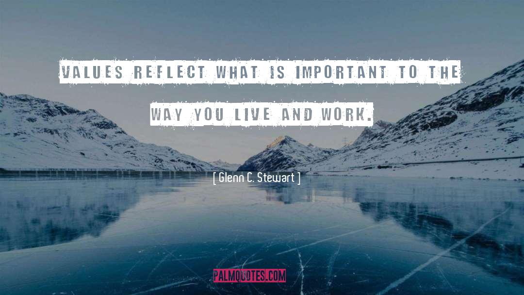 Live And Work quotes by Glenn C. Stewart
