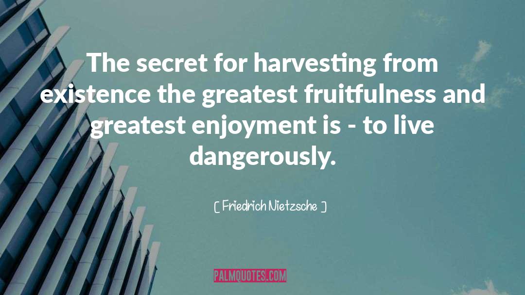 Live Dangerously quotes by Friedrich Nietzsche