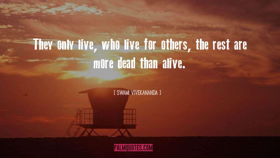 Live For quotes by Swami Vivekananda