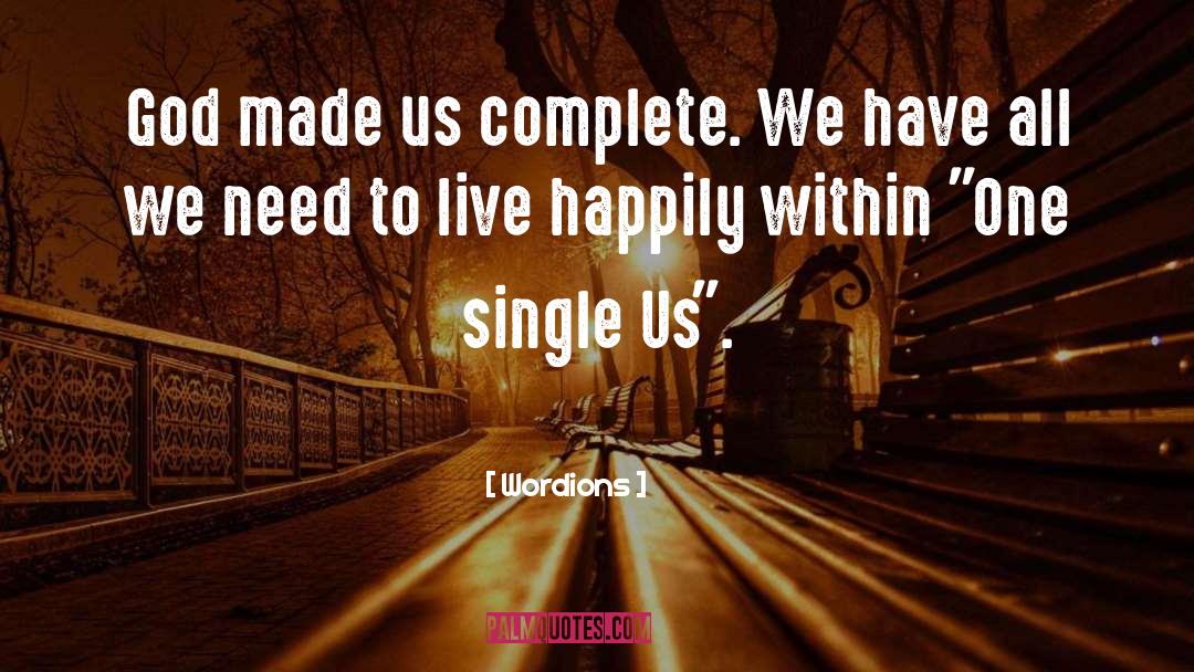 Live Happily quotes by Wordions