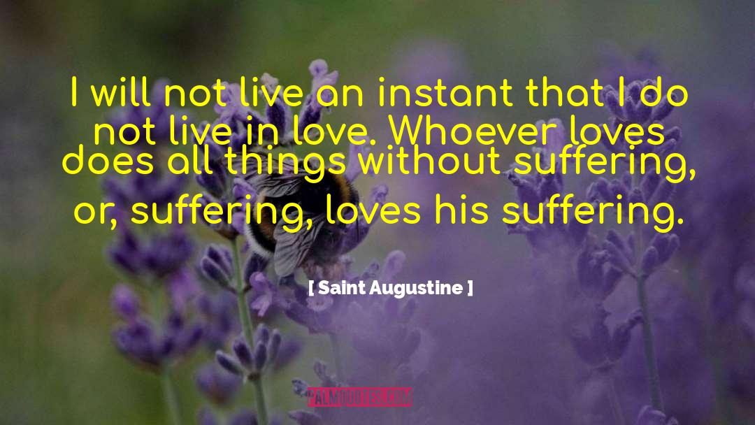 Live In Love quotes by Saint Augustine