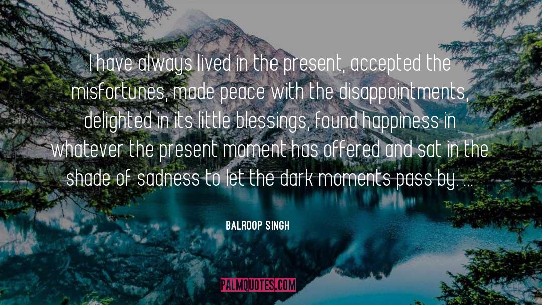Live In The Moment quotes by Balroop Singh